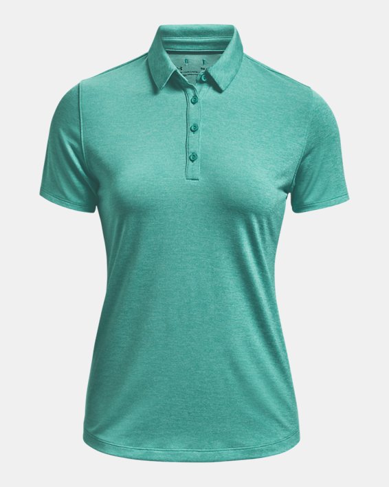 Damen UA Zinger Poloshirt, kurzärmlig, Green, pdpMainDesktop image number 4
